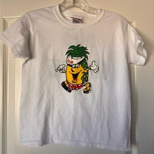 Dole T-Shirt Dole Plantation Hawaii white hug a pineapple youth XS NWT